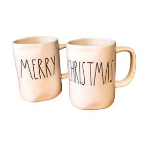 RAE DUNN | Merry Christmas Coffee Mugs (x2)